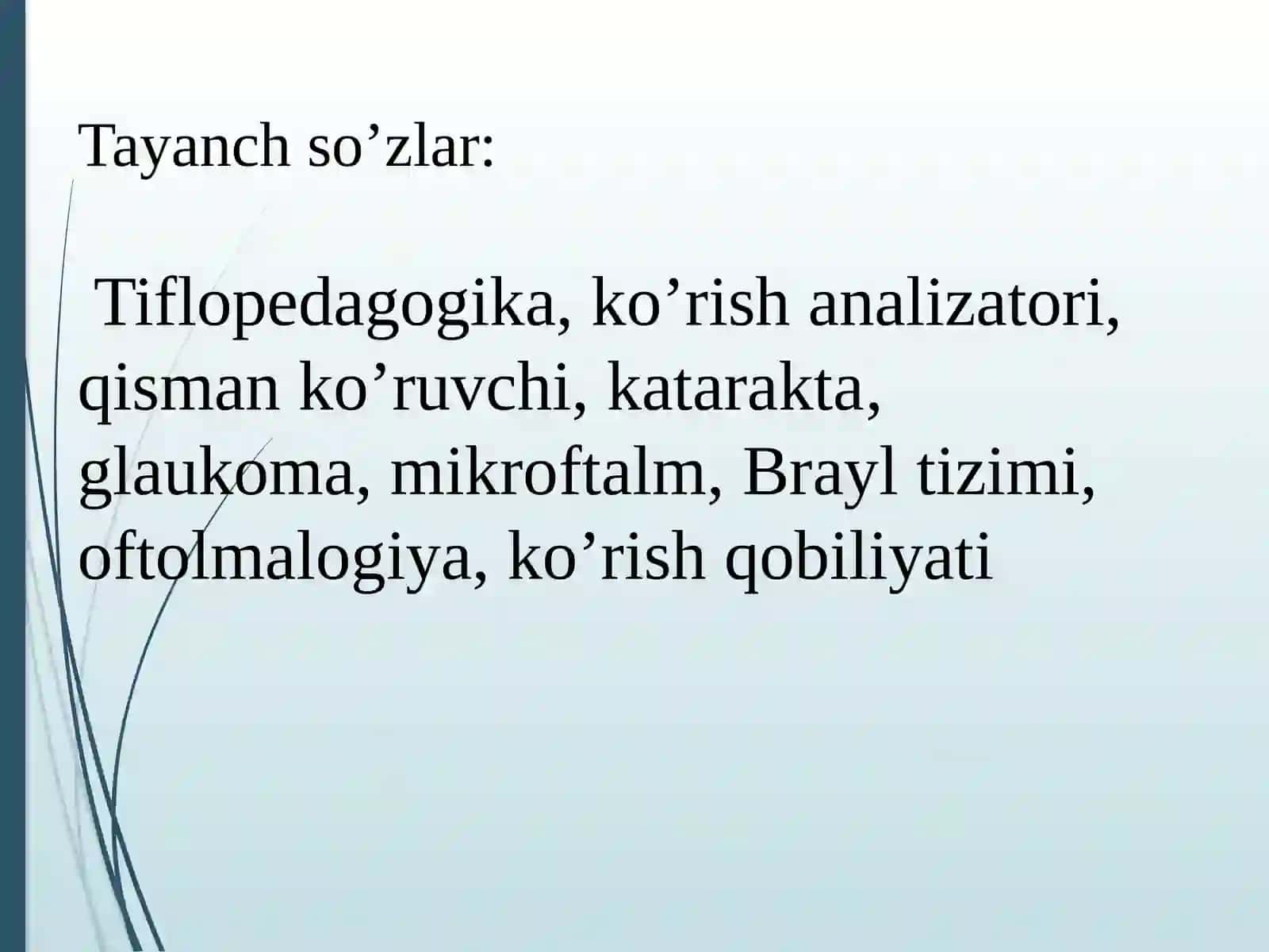 Ko‘rishida nuqsoni bo‘lgan bolalarni inklyuziv ta’lim sharoitida o‘qitish va tarbiyalash 2