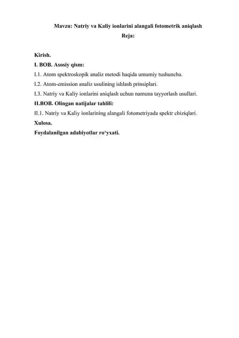 Natriy va Kaliy ionlarini alangali fotometrik aniqlash 2