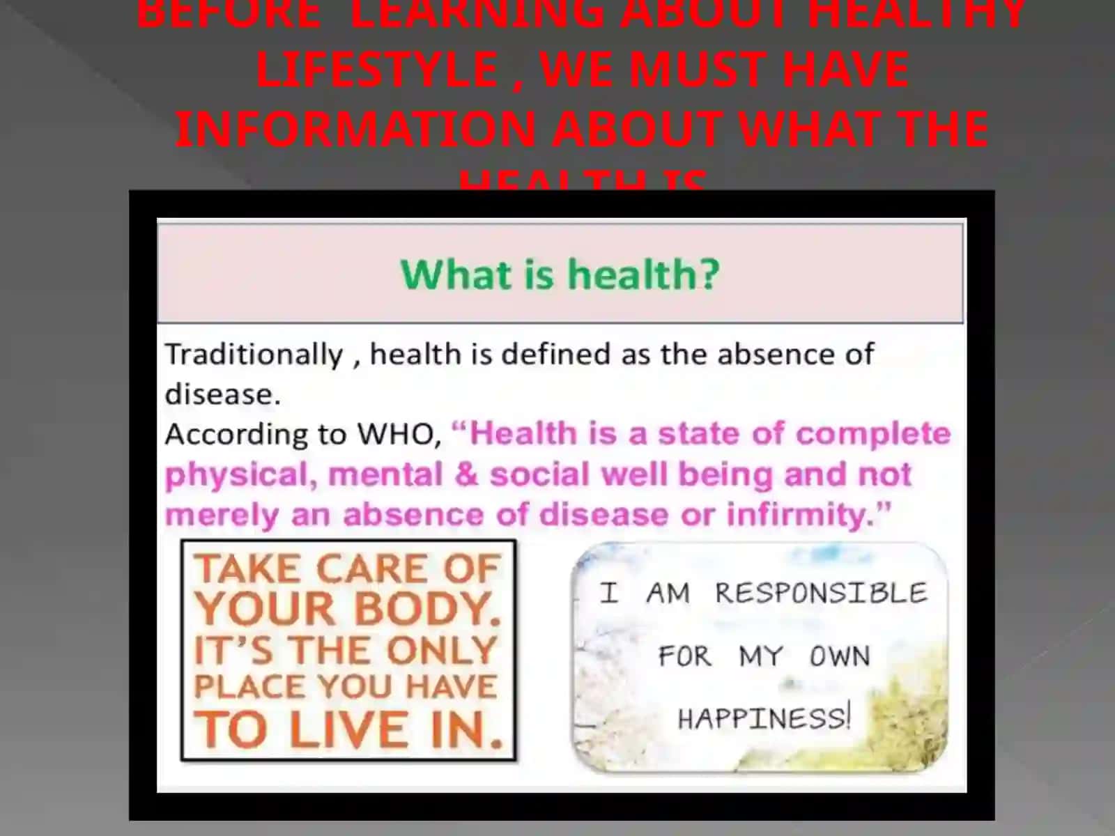 HEALTHY LIFESTYLE 2