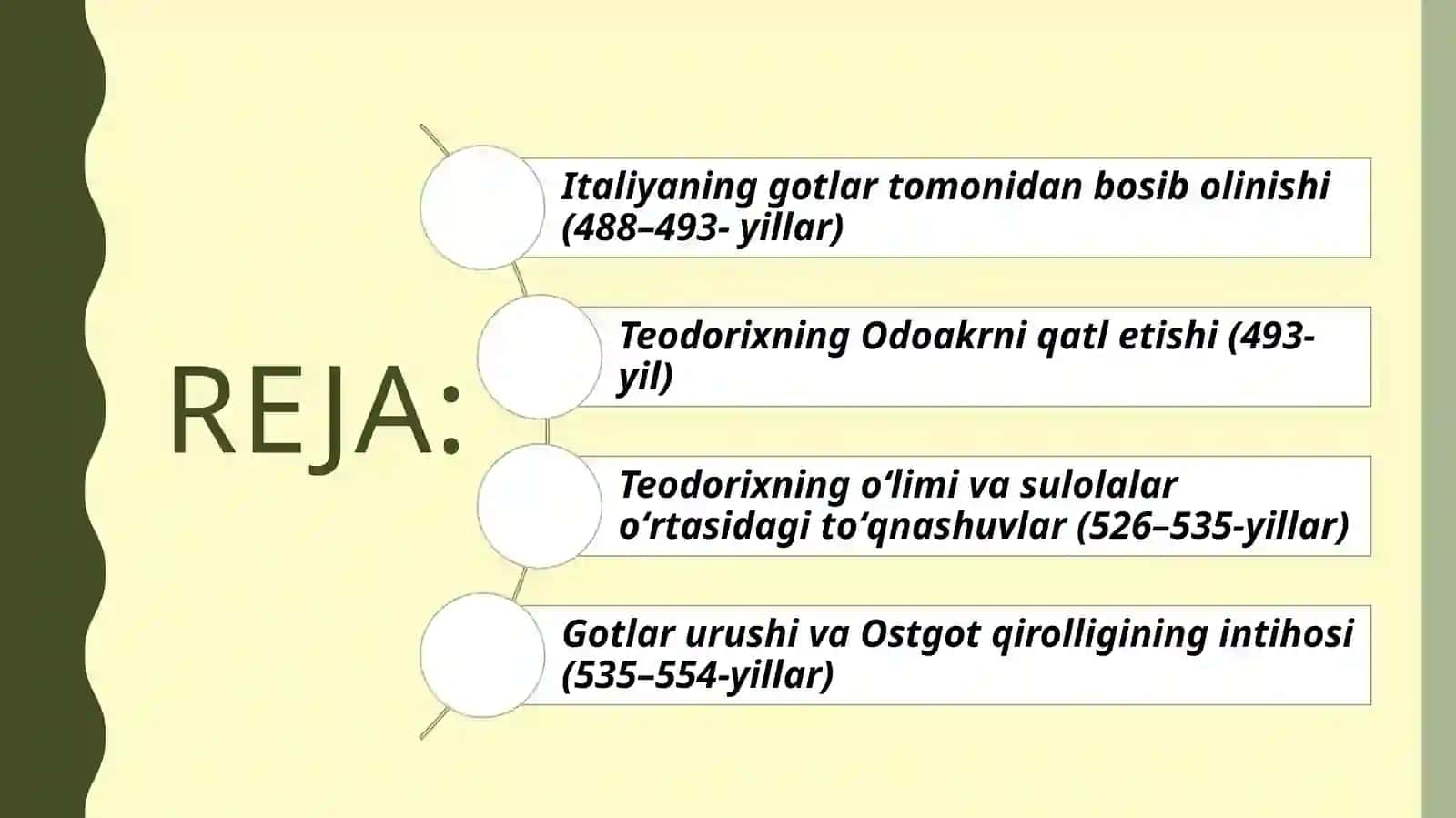 Osgotlar qirolligi ( 493-555)Ning  tashkil topishi va ijtimoiy-iqtisodiy, Siyosiy hayoti 2