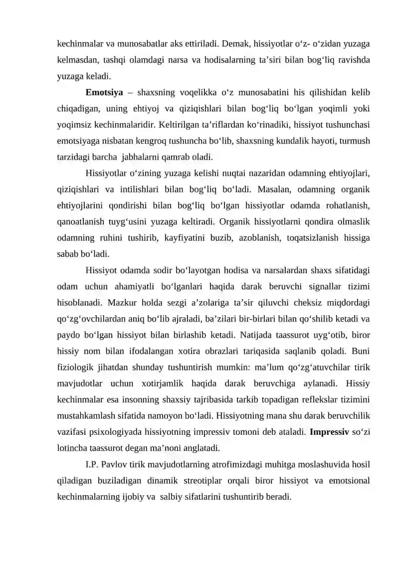 HISSIYOT VA IRODA JARAYONLARI METODOLOGIYASI 2