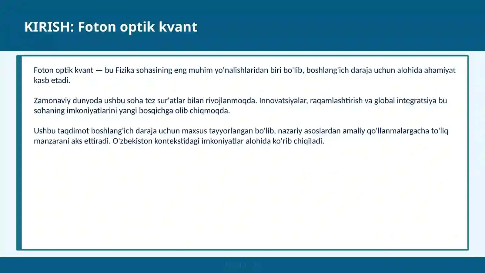 Foton optik kvant 2