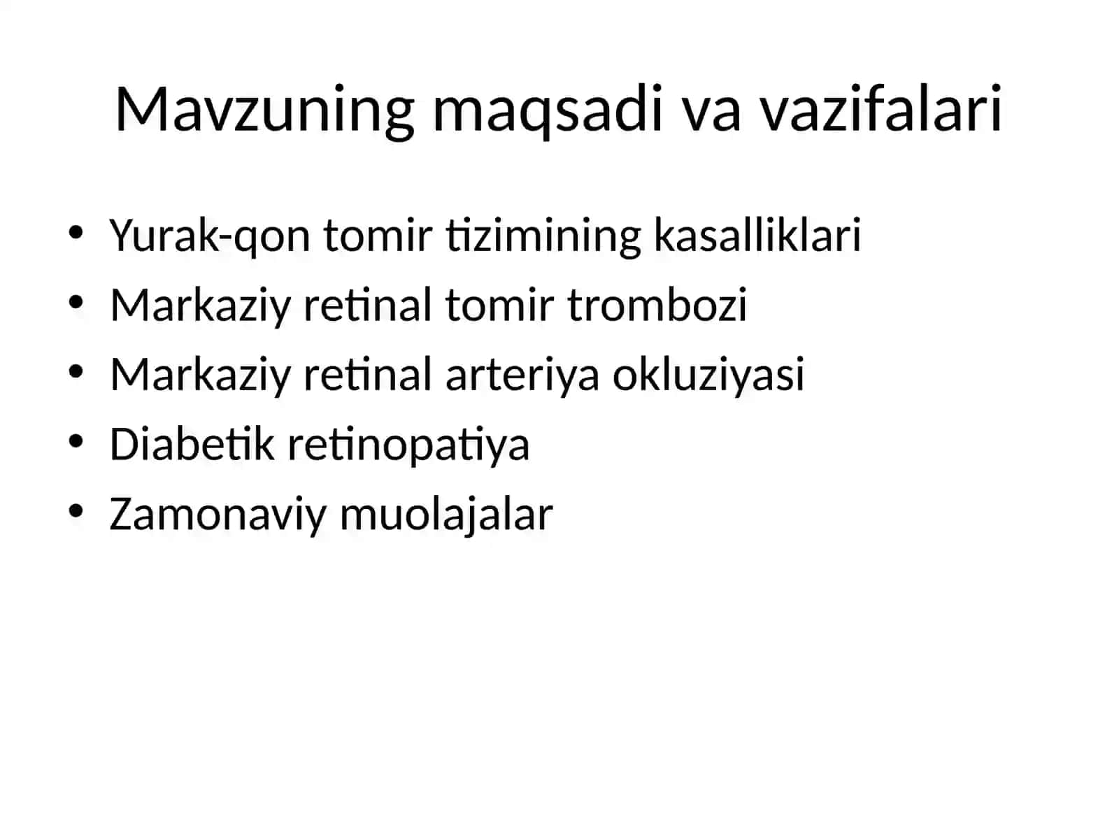 Umumsomatik patologiyalarda ko'z tubidagi o'zgarishlar 2