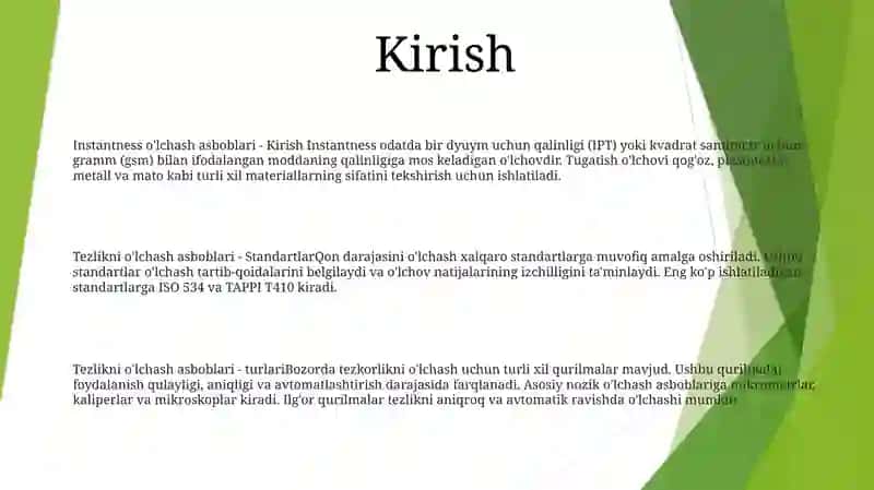 Tezlikni Olchash Vositalari 2