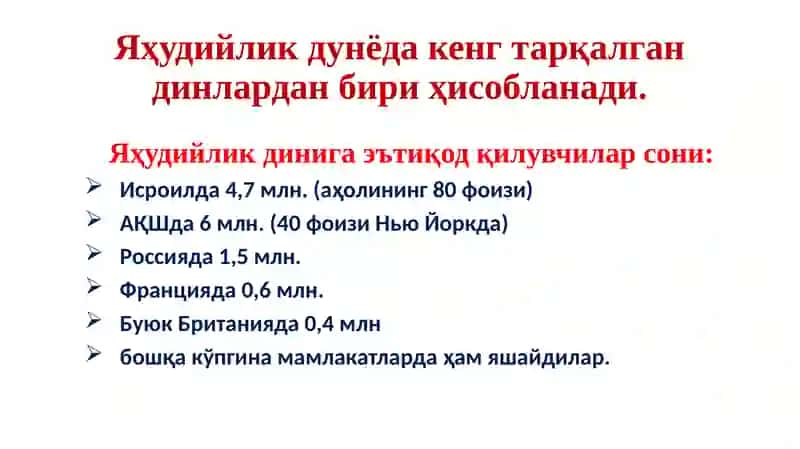Yaxudiylik dini kelib chiqishi 2