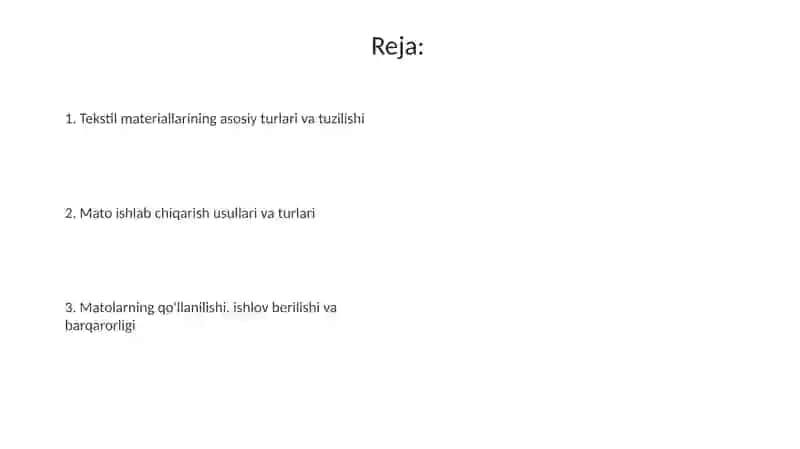 Turli xil to' qimachilik materiallari bilan tanishish 2