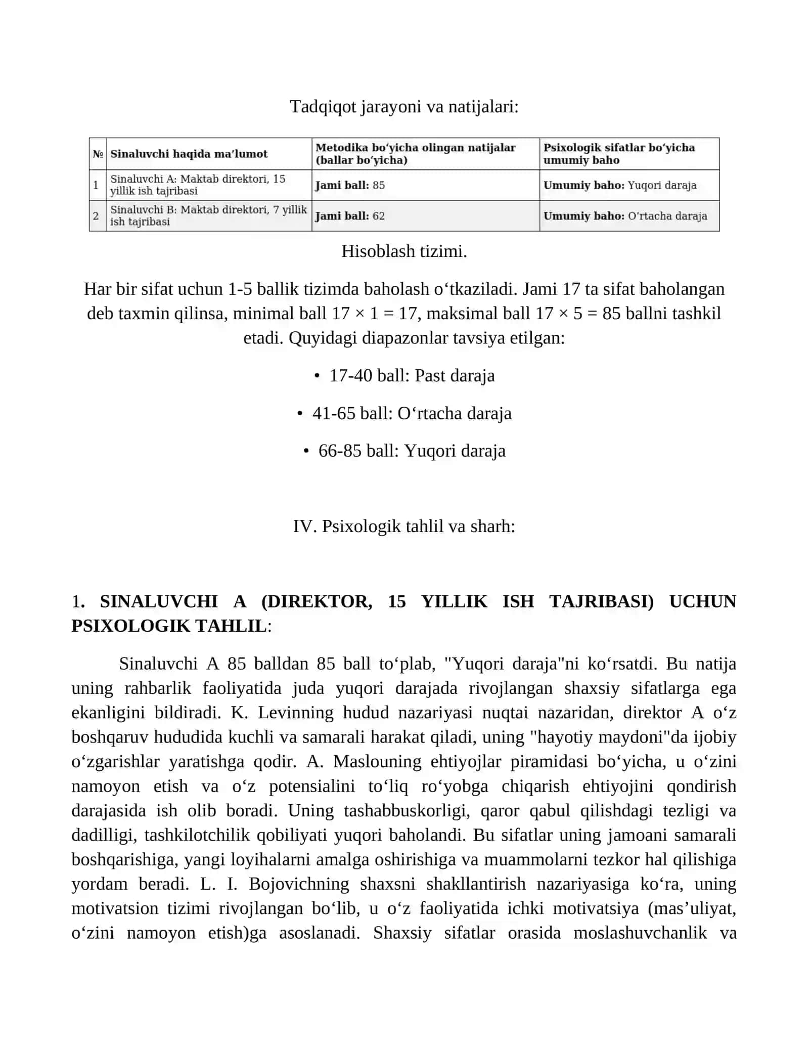 Tashkiliy psixologiya fanidagi topshiriq 2