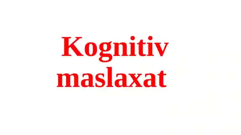 Kognitiv psixologiya ta'limi 2