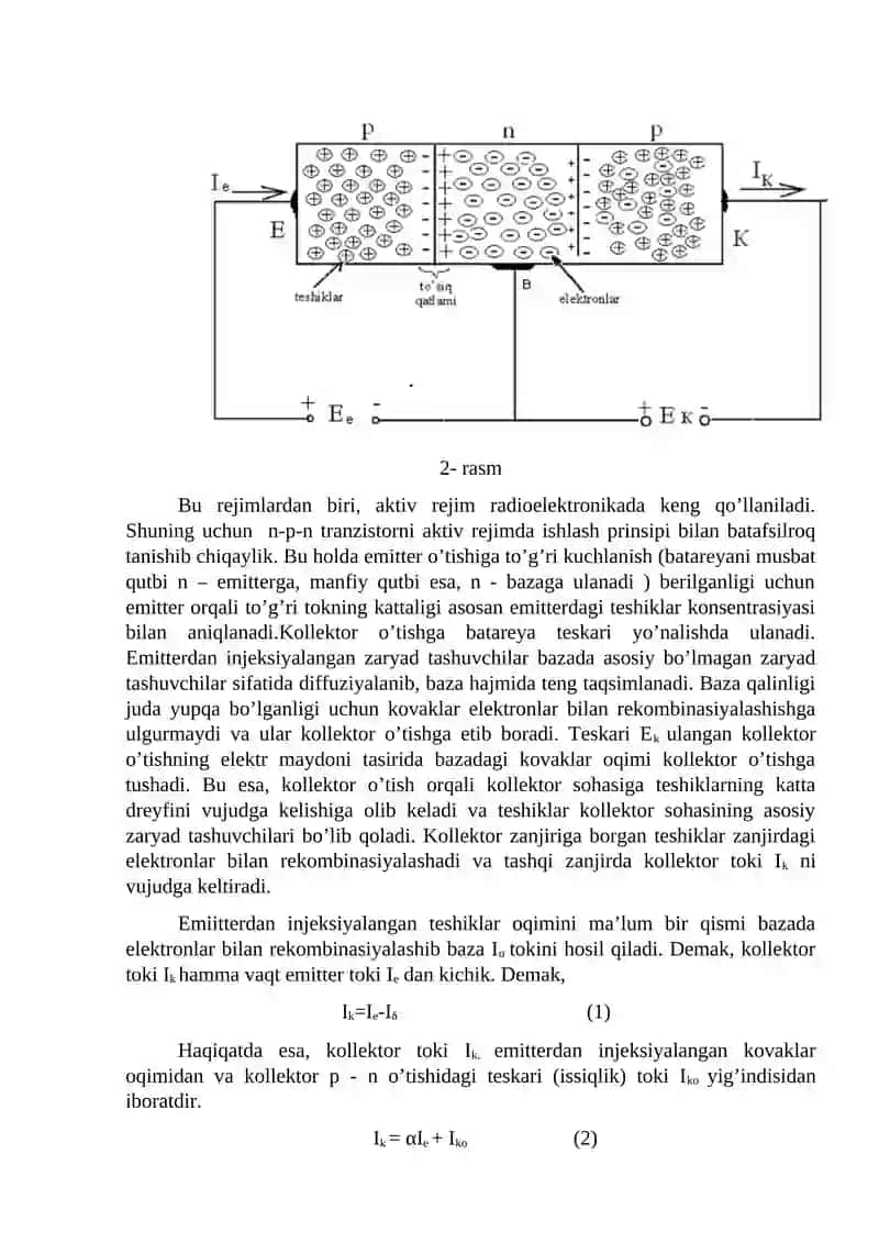 Qo’sh qutbli trаnzistоrlаrning stаtik хаrаktеristikаlаrini оlish 2