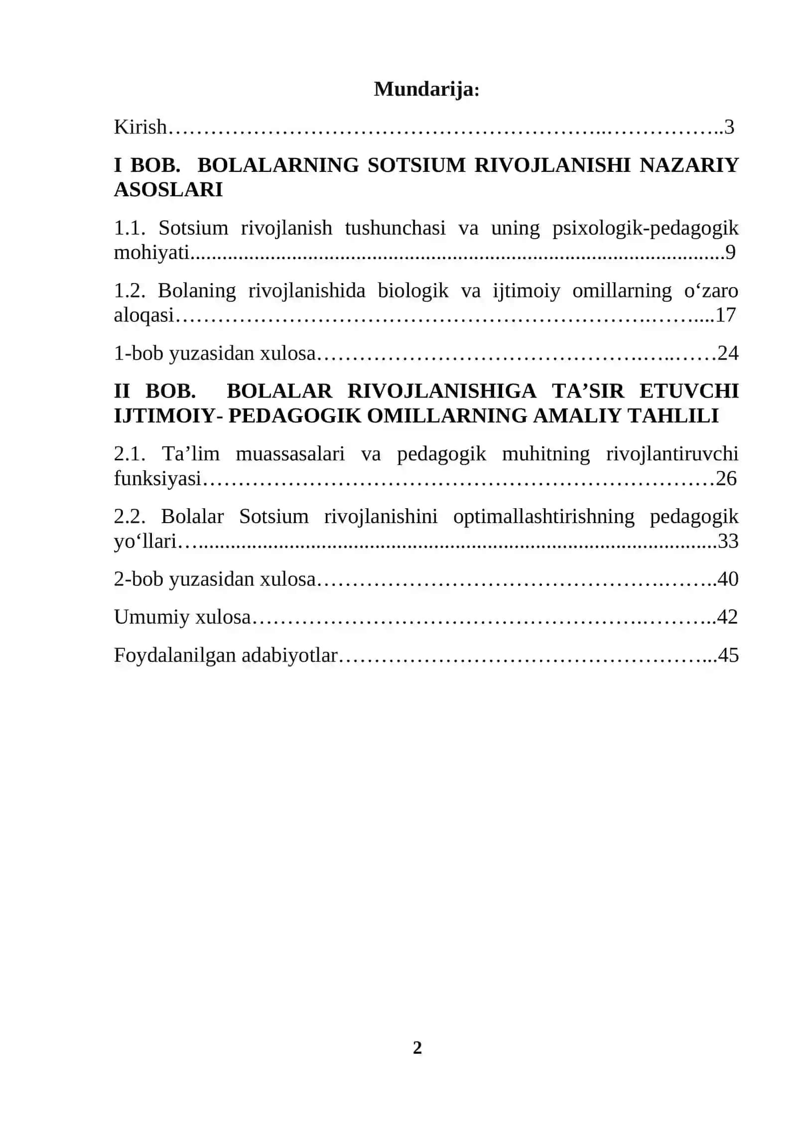 Bolalar sotsiumda rivojlanishiga ta'sir etuvchi ijtimoiy-pedagogik omillarning kompleks tahlili 2