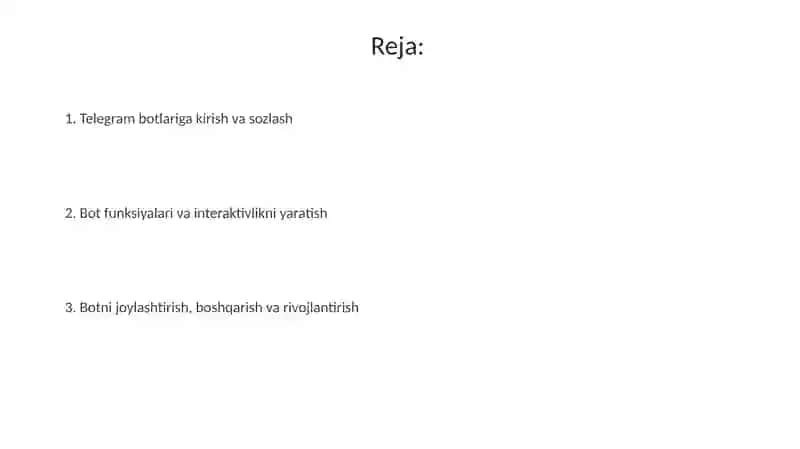 Telegramda bot yaratish 2