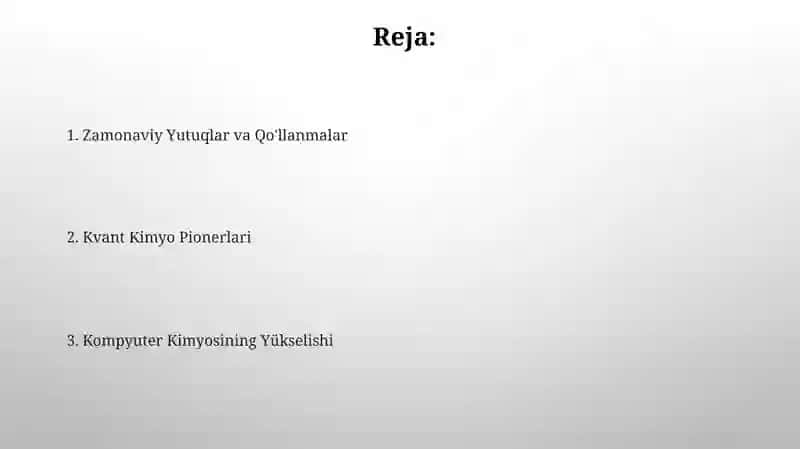 Kvant Kimyo Pionerlari 2