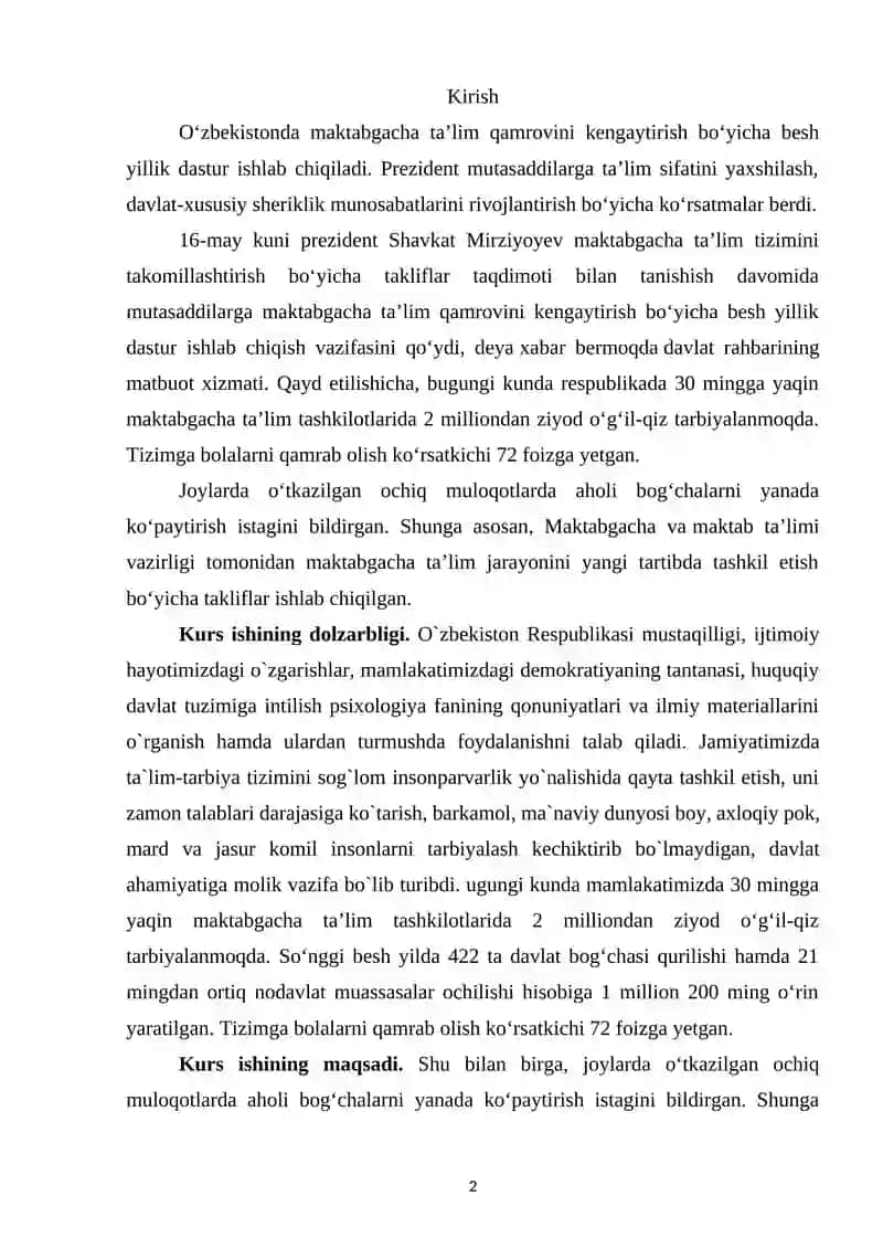 TAYYORLOV GURUHLARIDA IJTIMOIY HISSIY (EMOTSIONAL)RIVOJLANISHIGA DOIR FAOLIYAT TURLARINI LOYIHALASHTIRISH 2