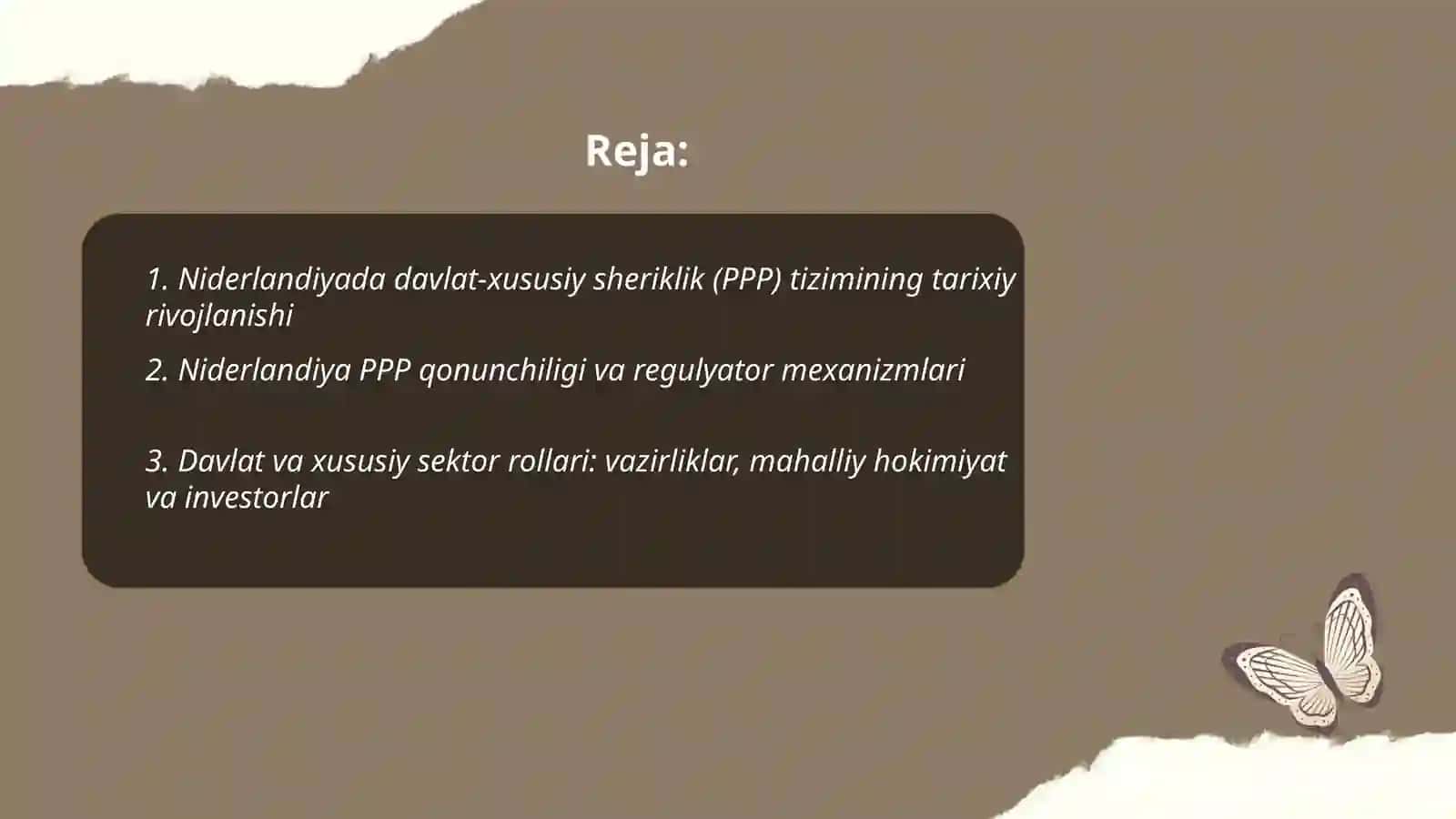 Niderlandiya davlat xususiy sheriklik tizimi 2
