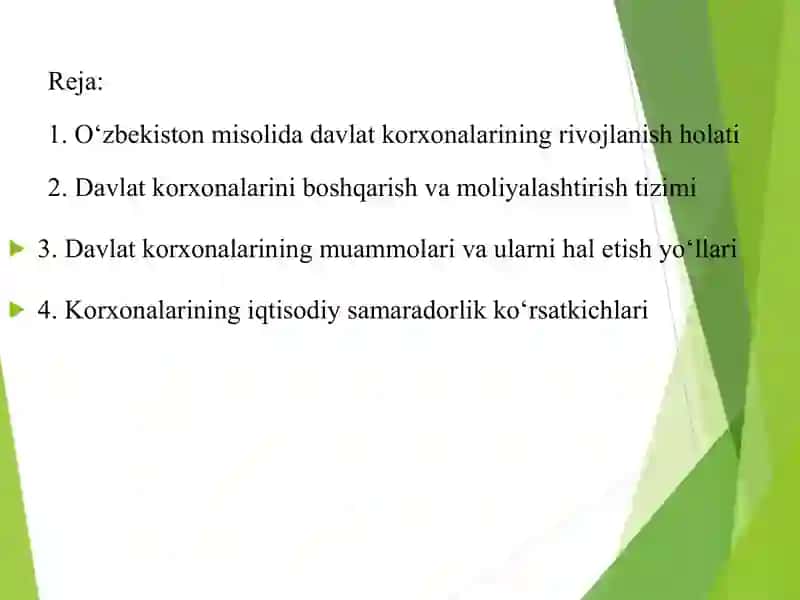 Davlat korxonalarining tashkiliy-iqtisodiy asoslari 2