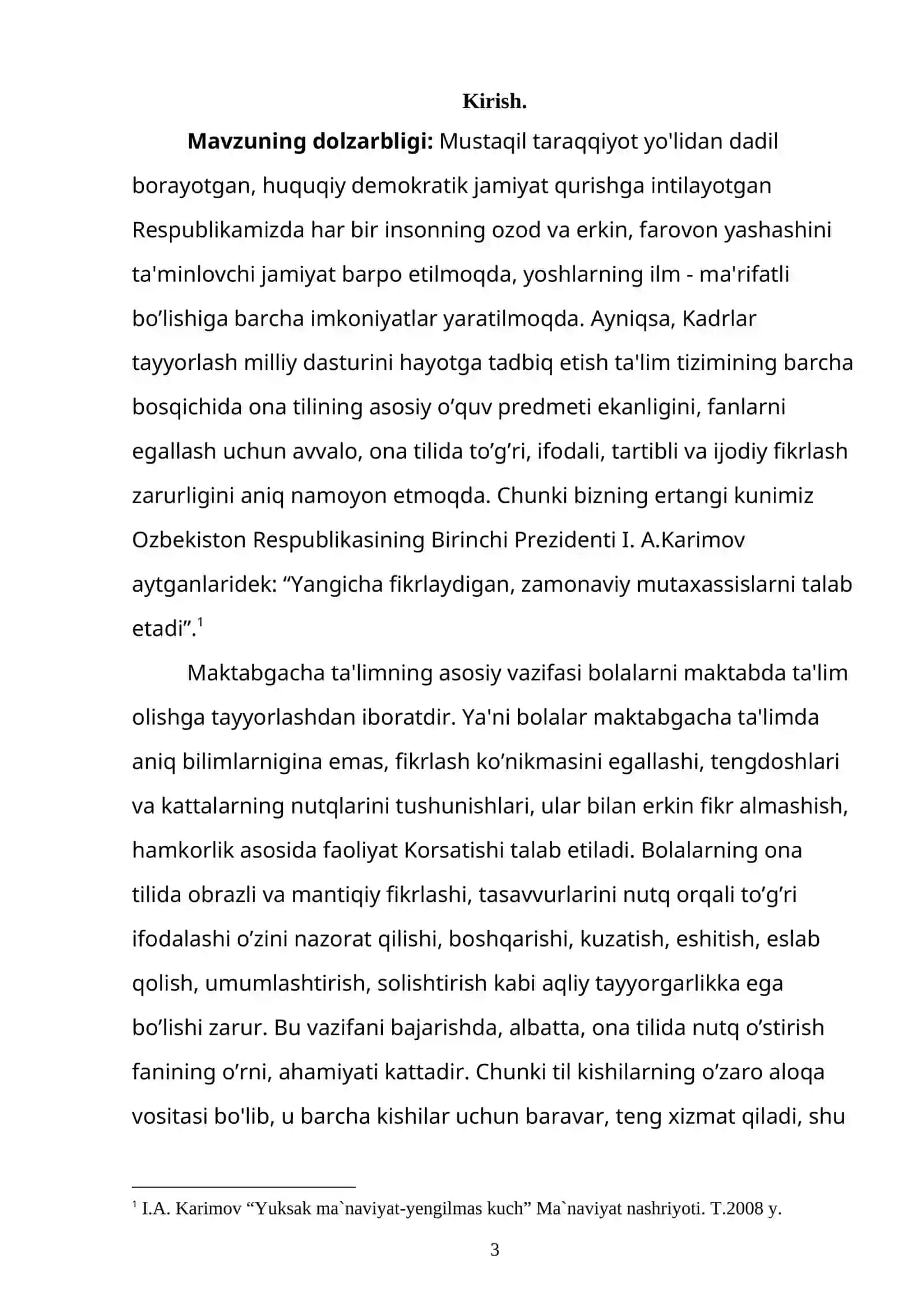 Bolalar nutqini o’stirish o`quv fani sifatida 2