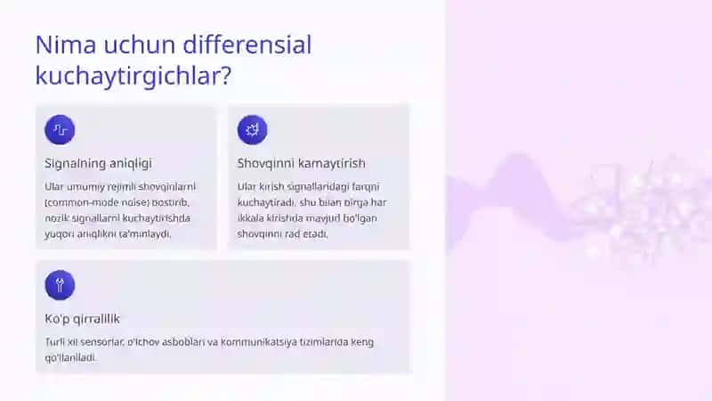Differensial kuchaytirgichlar 2