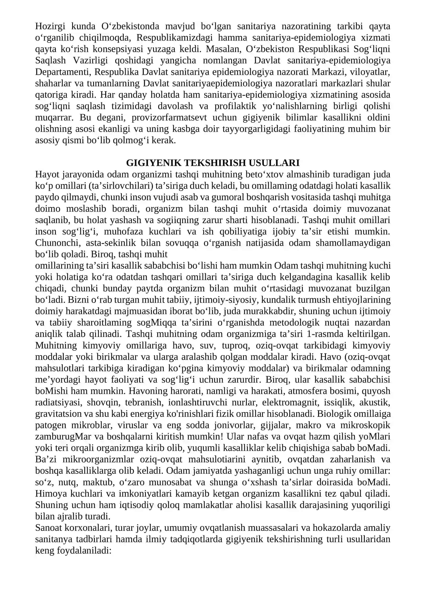 Gigiyenaning predmeti va vazifalari 2
