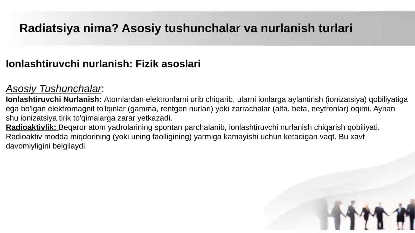Radiatsiya xavfsizlik normalari | Fizika prezentatsiya PPT 2