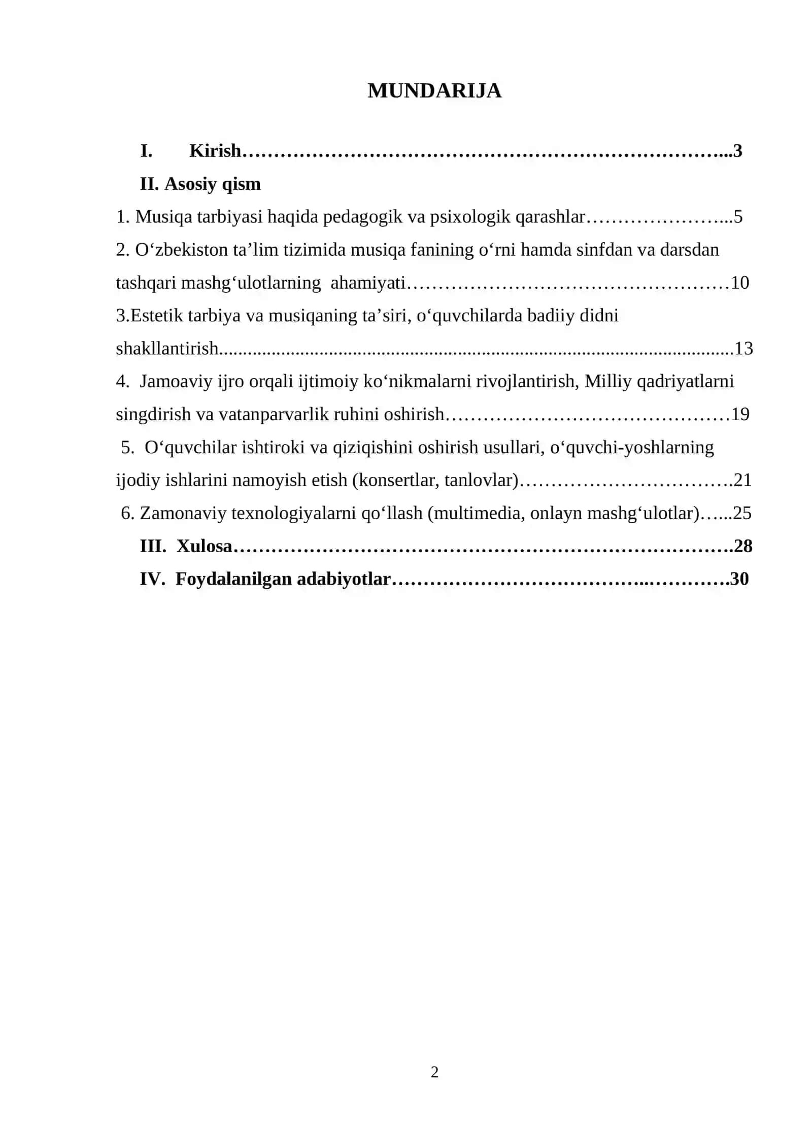 Sinfdan va darsdan tashqari musiqiy to‘garaklarning tutgan o‘rni 2