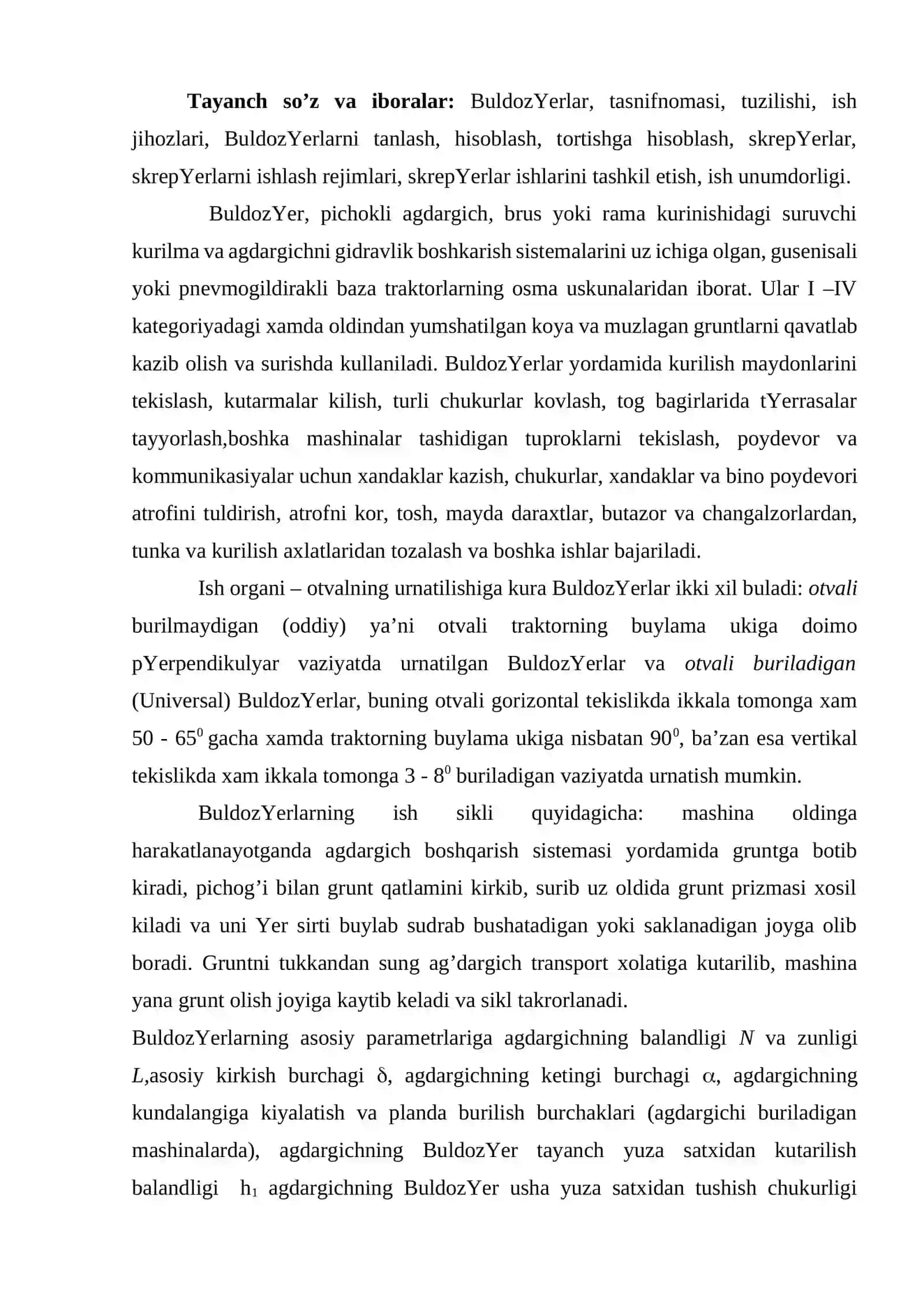 OCHIQ KОN YORDAMCHI MASHINALARI VA USKUNALARI 2