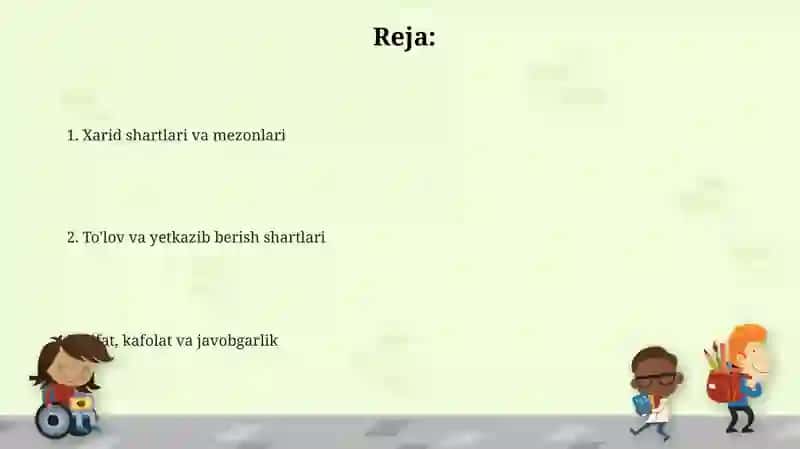 Xarid mezonlari 2