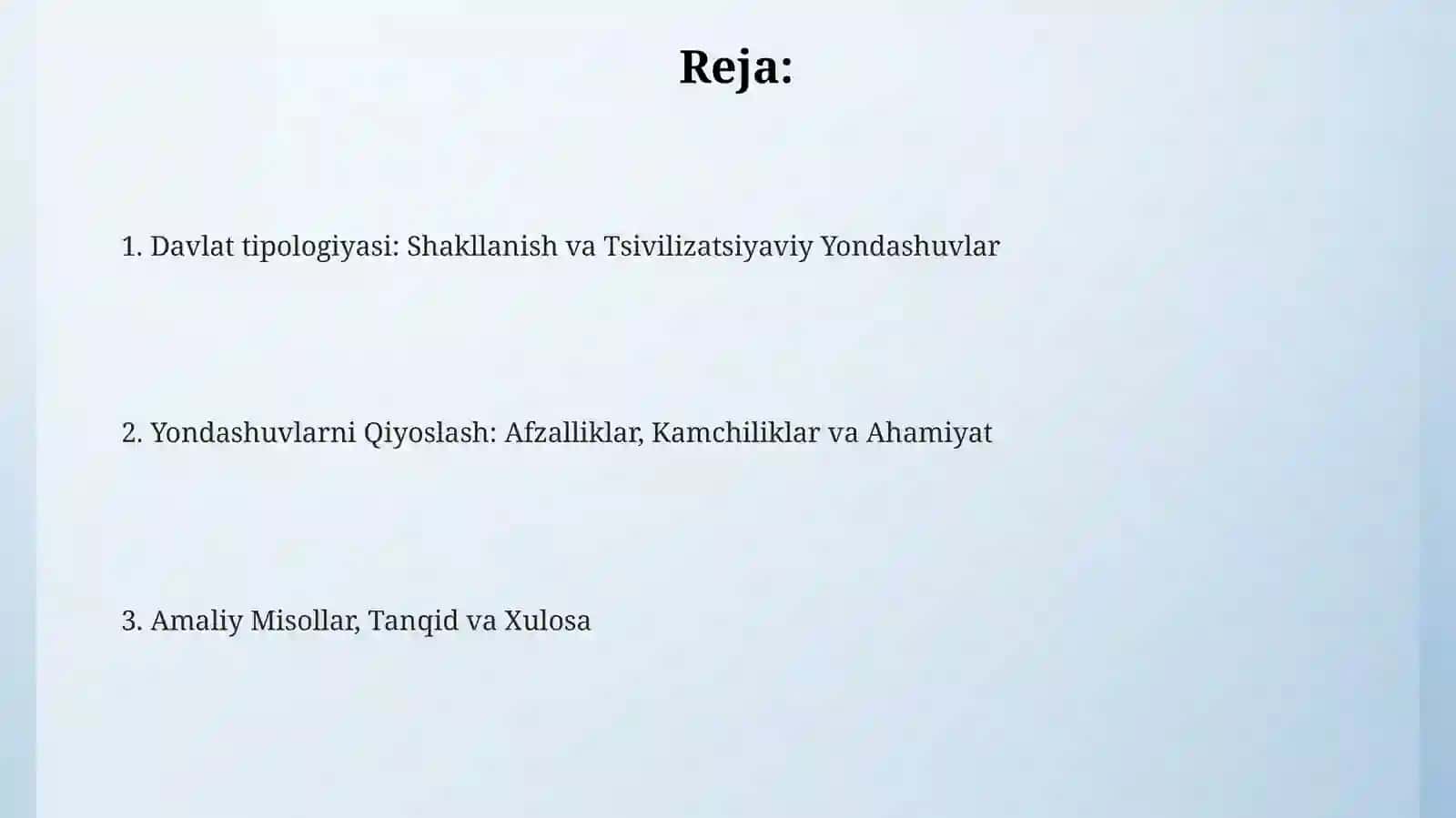 Davlat tipologiyasi: Shakllanish va Tsivilizatsiyaviy Yondashuvlar 2
