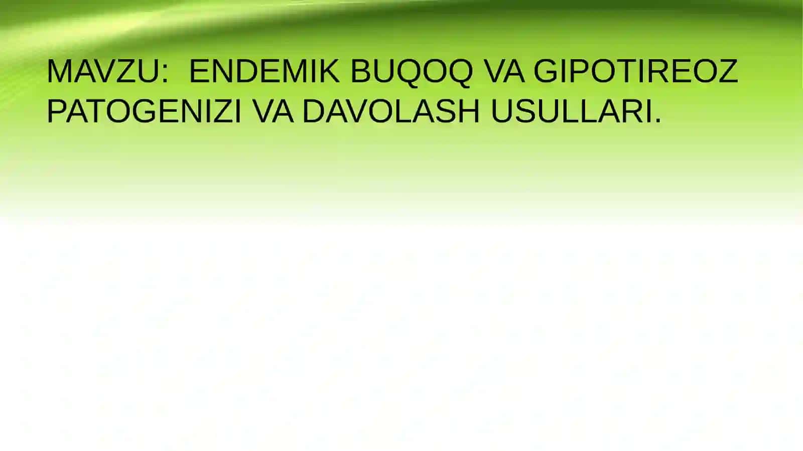 Arzimurodov Mardon BIOKIMYO fanidan tayyorlagan mustaqil ish 2