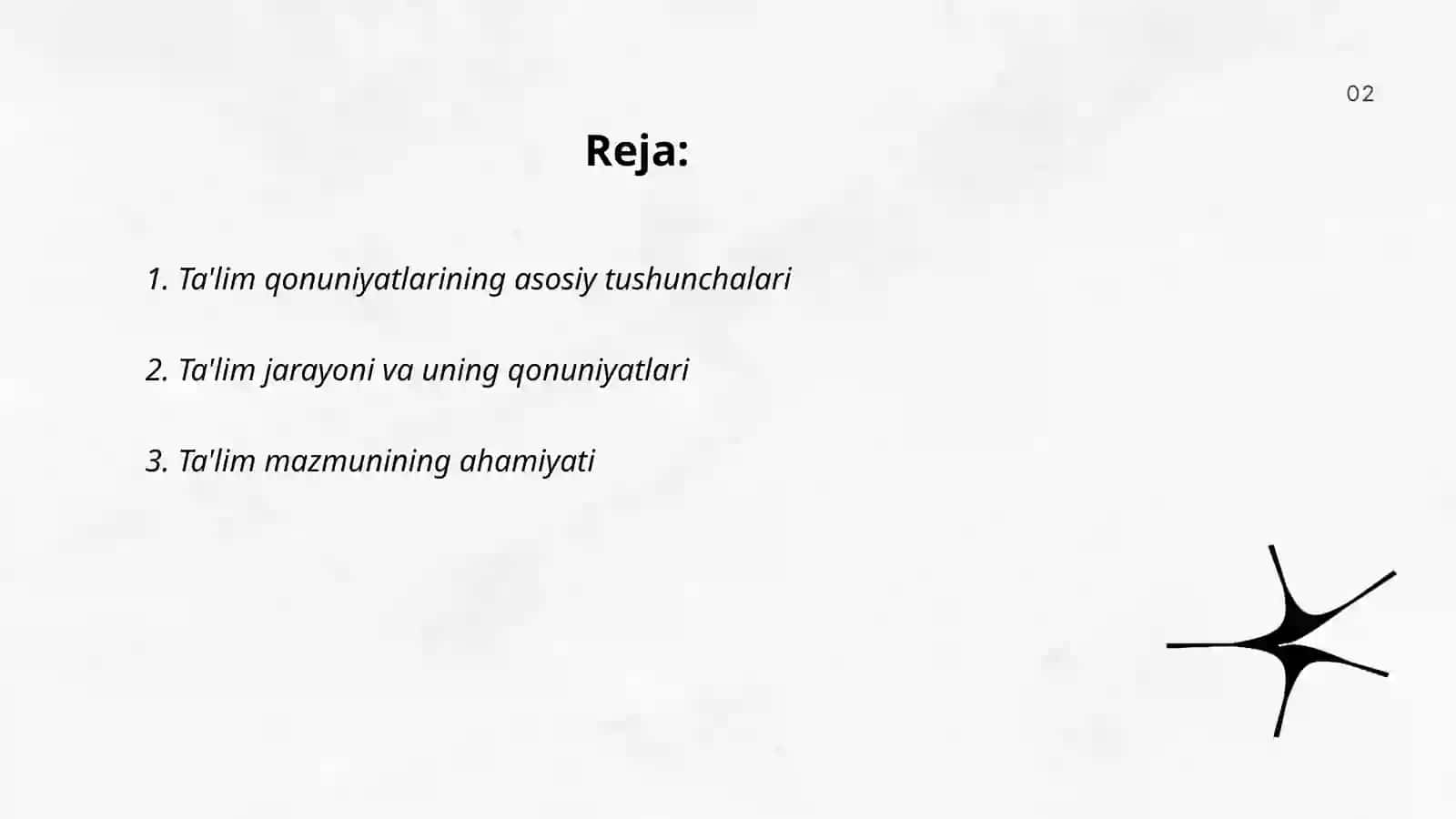 Ta'lim qonuniyatlari 2