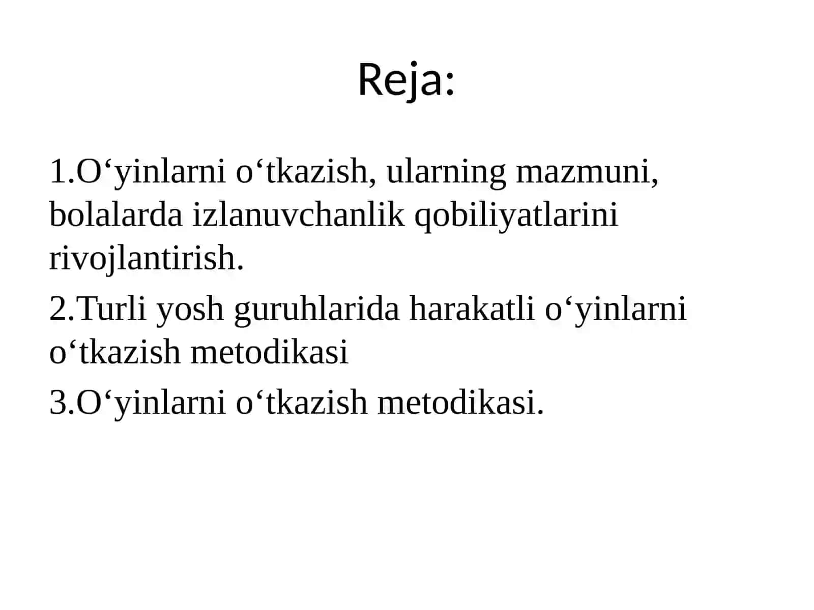 TURLI YOSH GURUHLARDA HARAKATLI O‘YINLARNI O‘TKAZISH METODIKASI 2