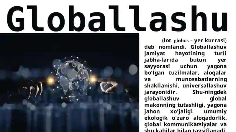 Global jarayonlar va barqaror taraqqiyot falsafasi 2