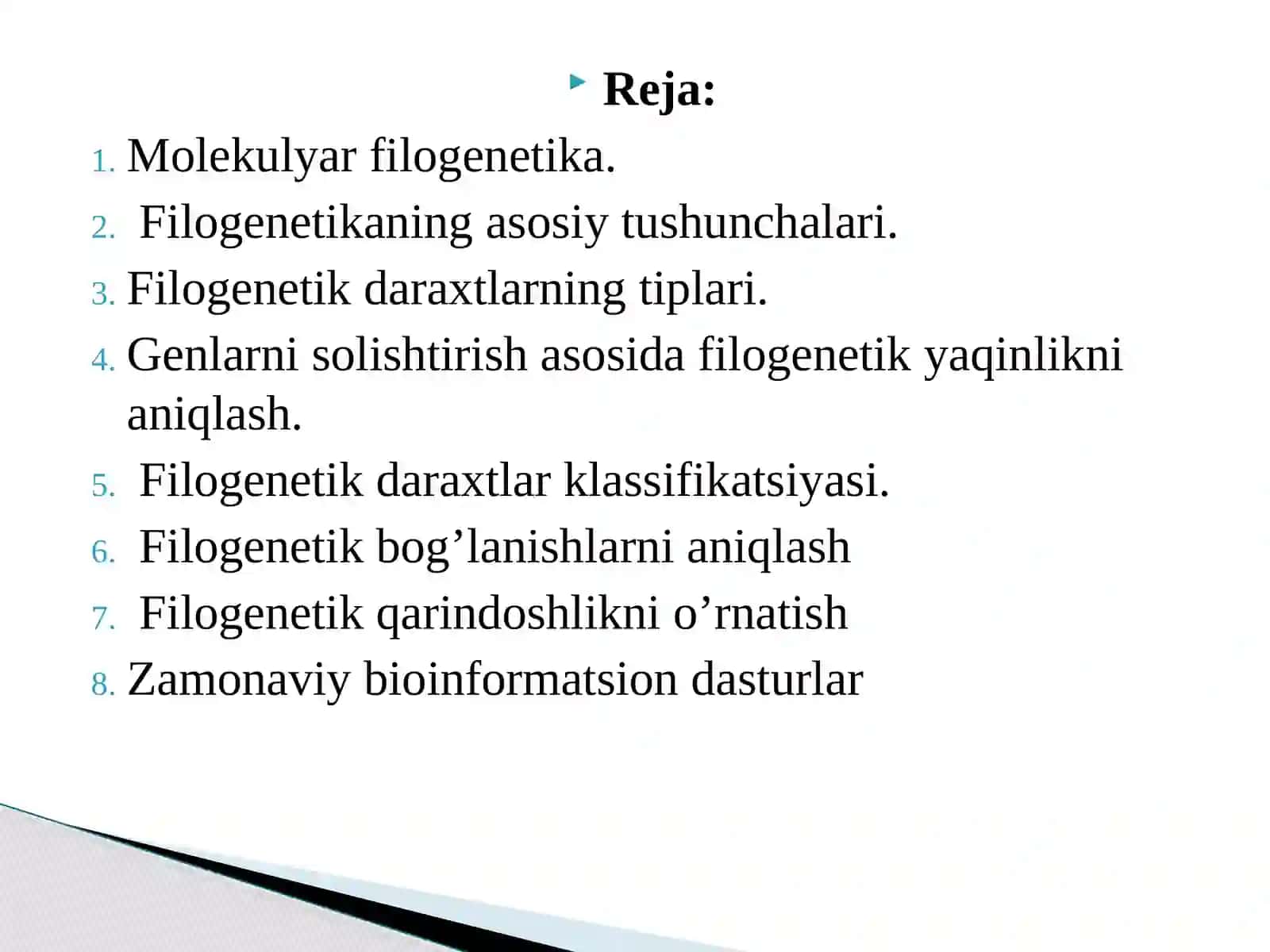 Molekulyar filogenetika 2