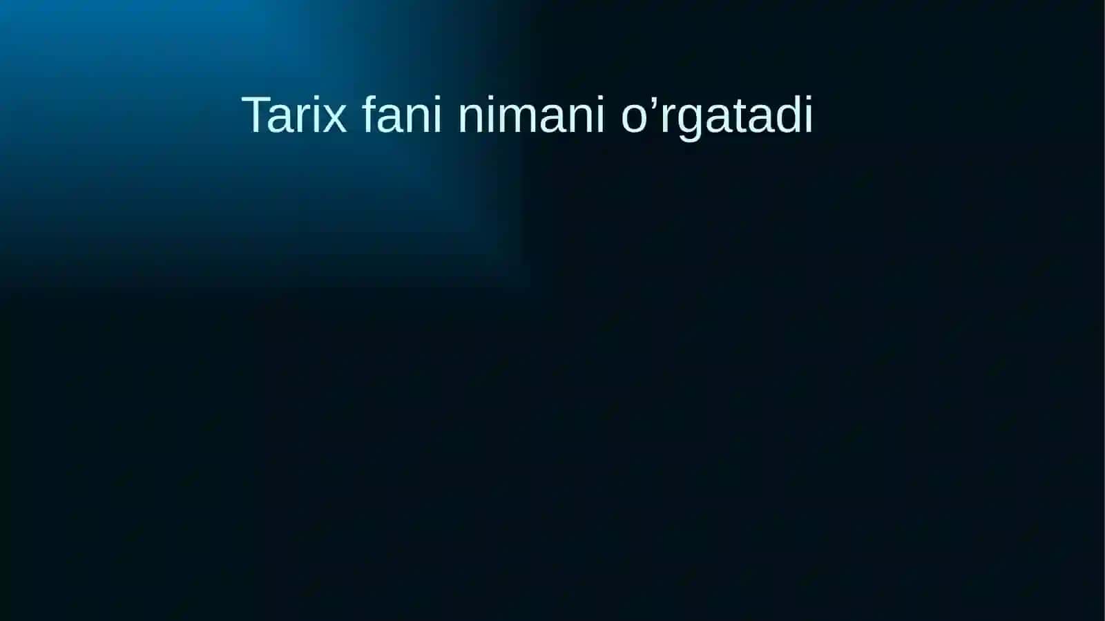 O‘zbekistonning eng yaxshi tarixi fanidan taqdimot 2