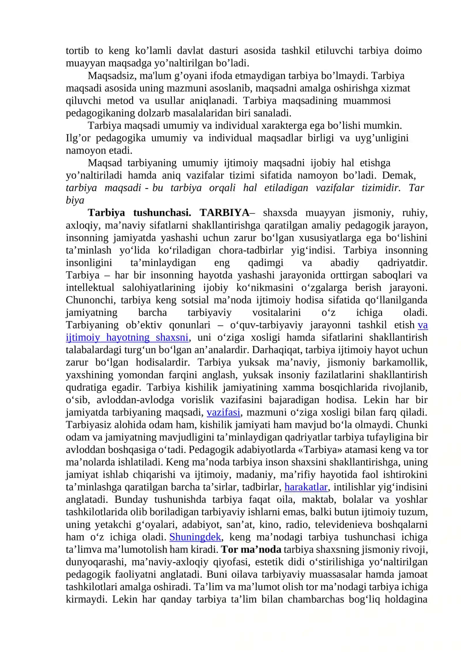 Tarbiya fanining maqsad va vazifalari 2