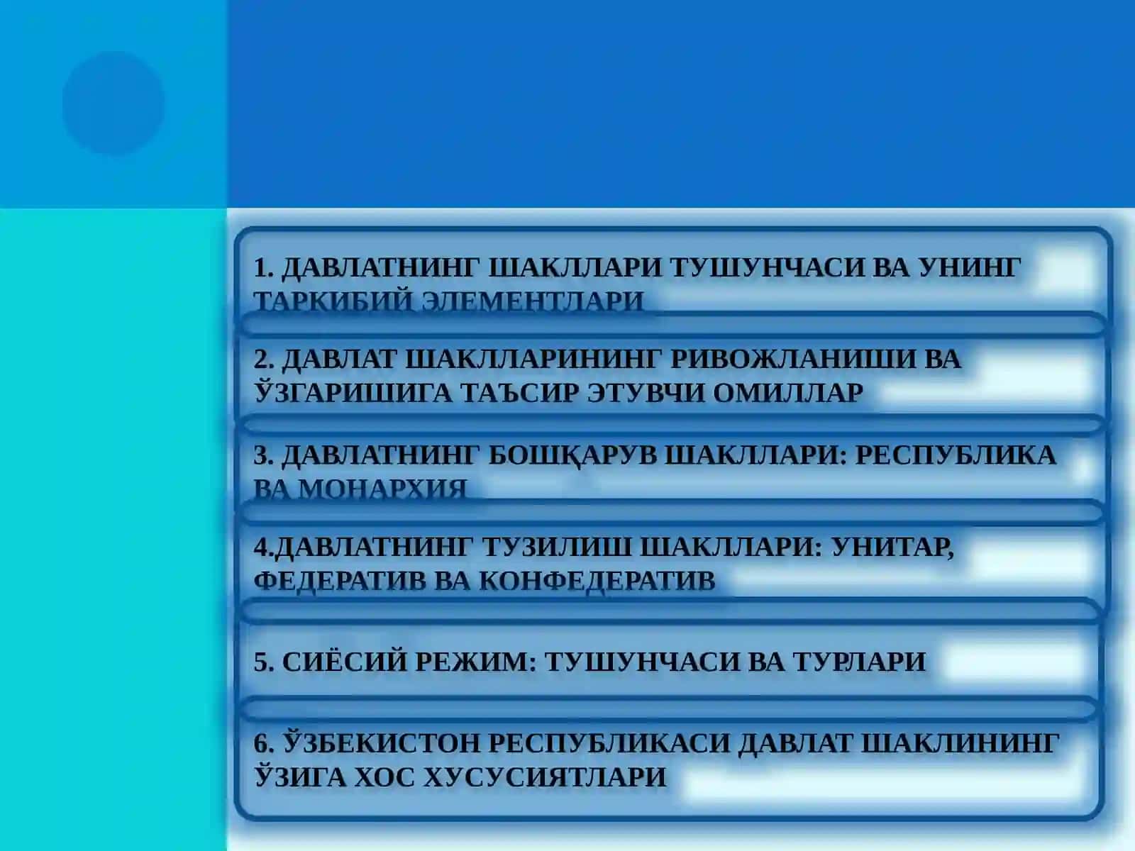 Давлатнинг шакллари 2