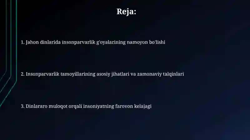 Insonparvarlik G'oyalari 2