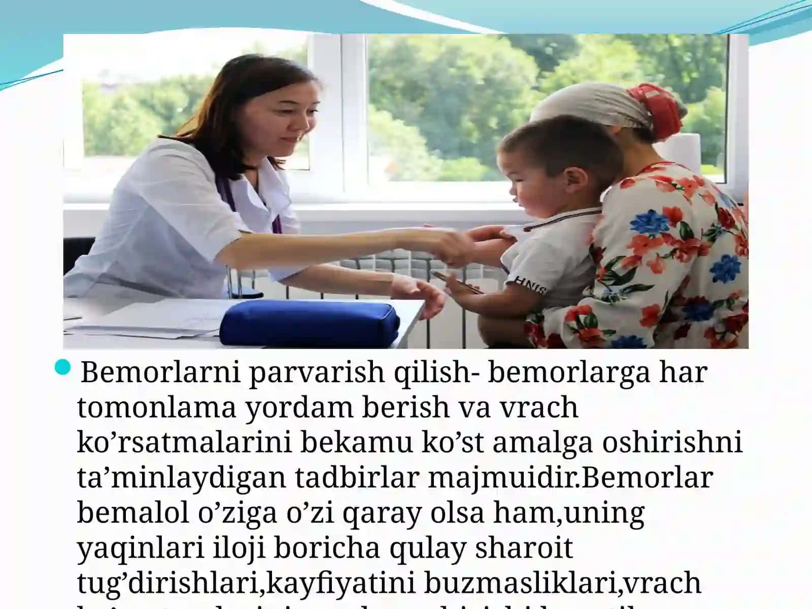 OG`IR XIRURGIK BEMORLARDA KIYIM-KECHAK, OKLIKLARNI ALMASHTIRISH. YOTOK YARALAR PROFILAKASI 2