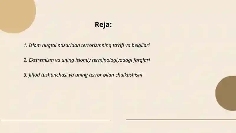 Islom dinida terrorizm va ekstremizm 2