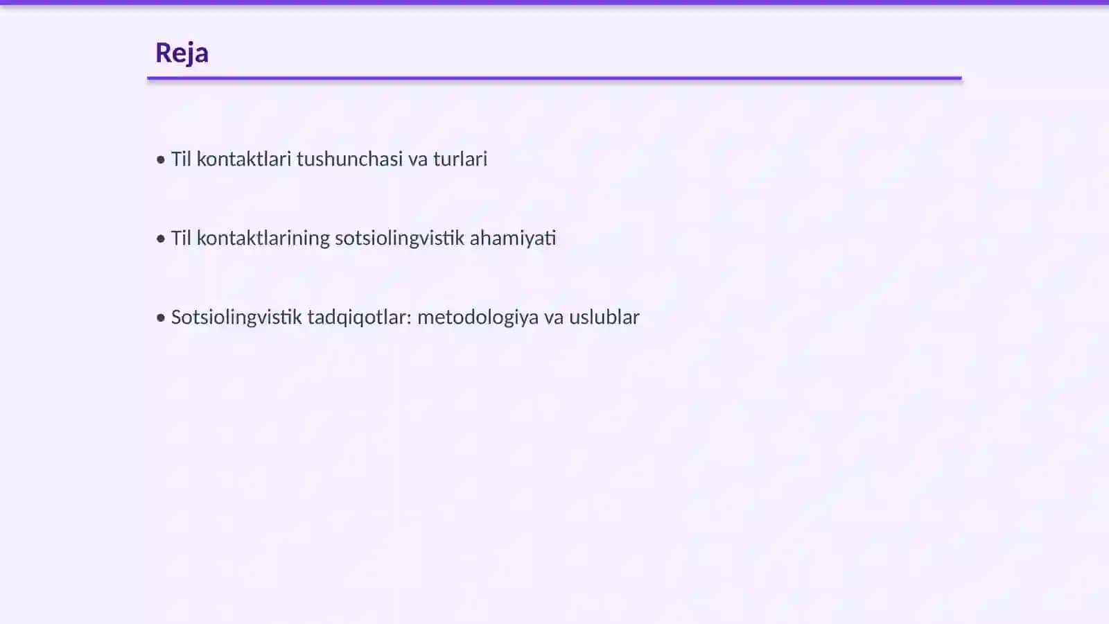 Til kontaktlari sotsiolingvistikaning bosh masalasi sifatida 2