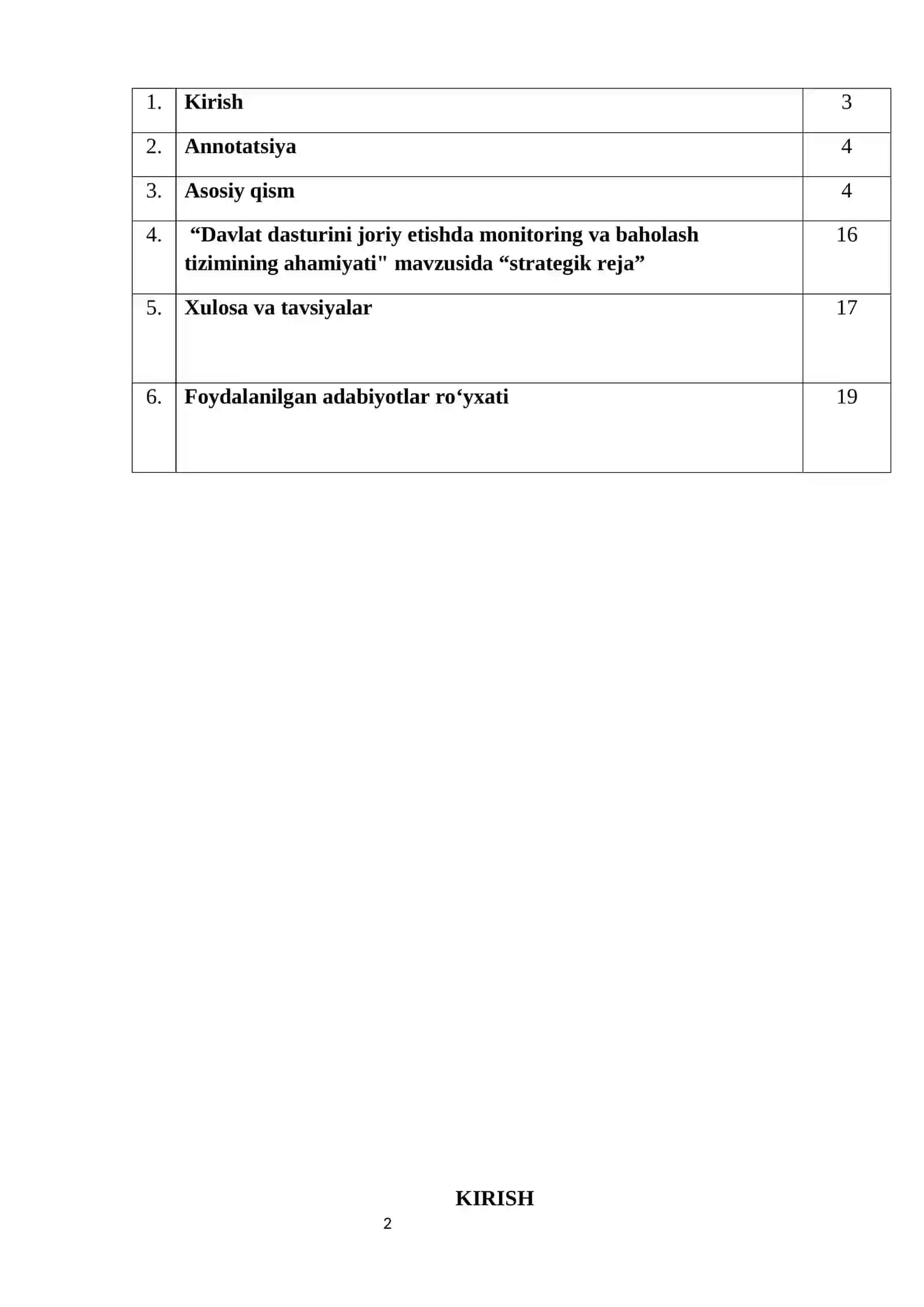 Davlat dasturini joriy etishda monitoring va baholash tizimining ahamiyati 2