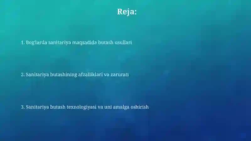 Bog'larda sanitar kesish usullari va uni o'tkazish texnologiyasi 2