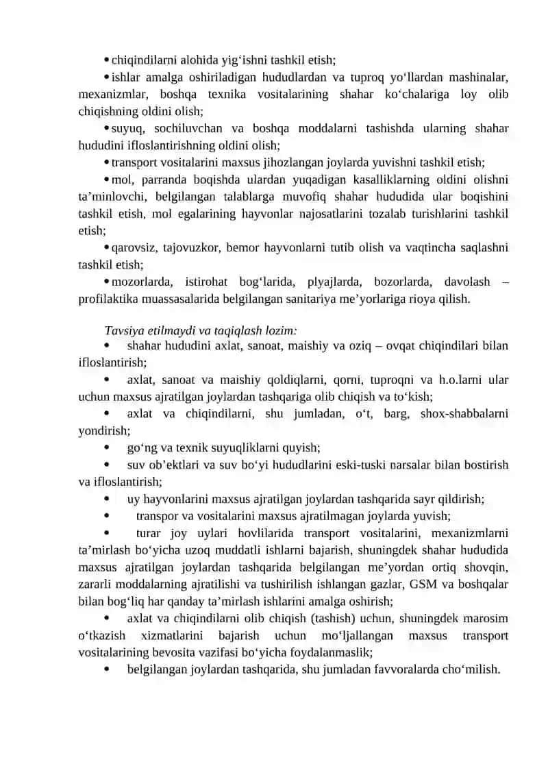Shaharlarda uy oldi xududlarini obodonlashtirish va ko‘kalamzorlashtirish 2
