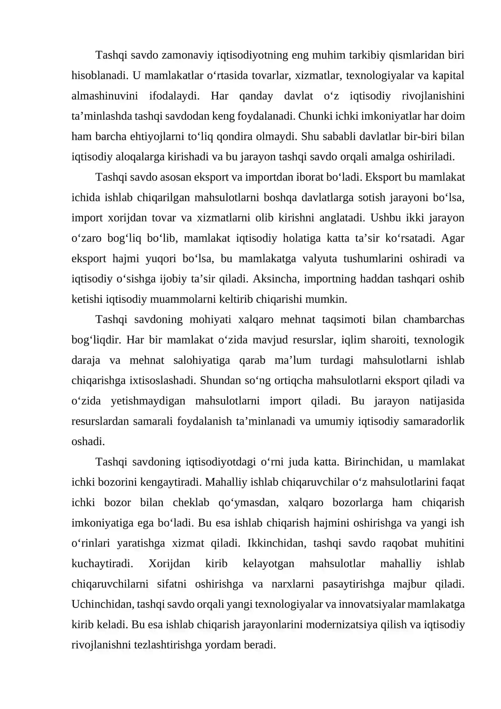 Tashqi savdoni tartibga solish zarurati va boshqarish yo‘llari 2