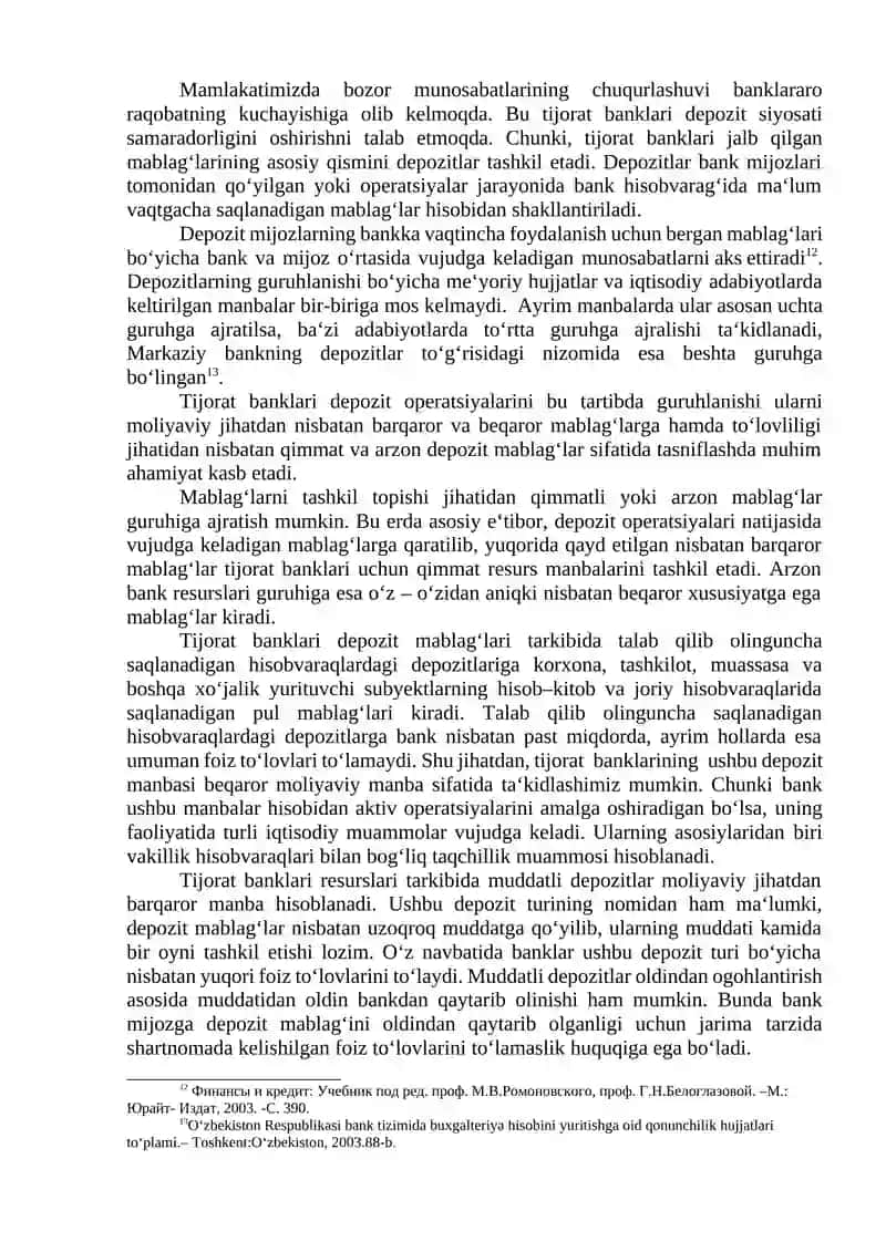 BANKLARDA DEPOSIT OPERATSIYALARI HISOBI 2