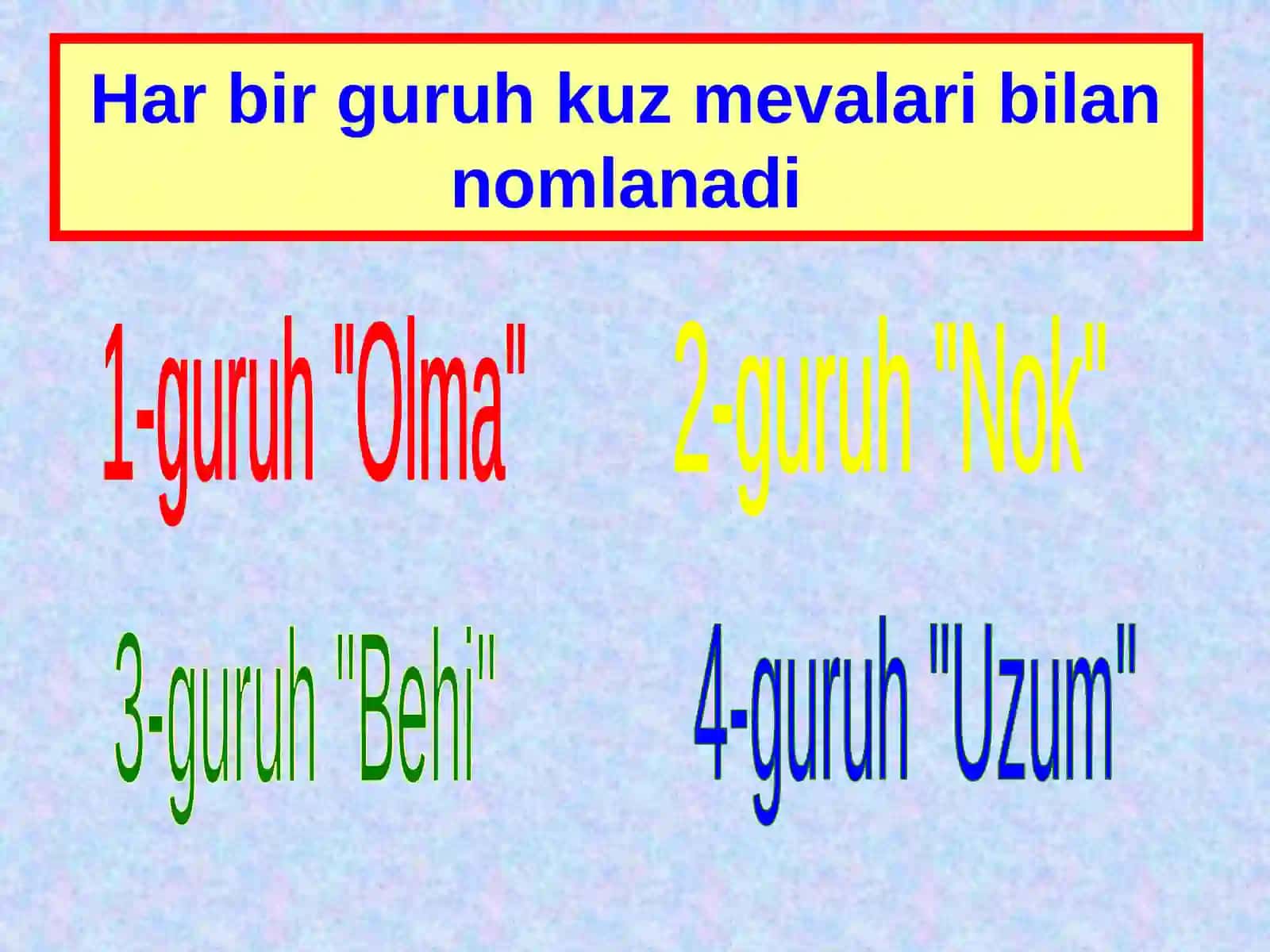 O'zaro hurmat va ahillik 2