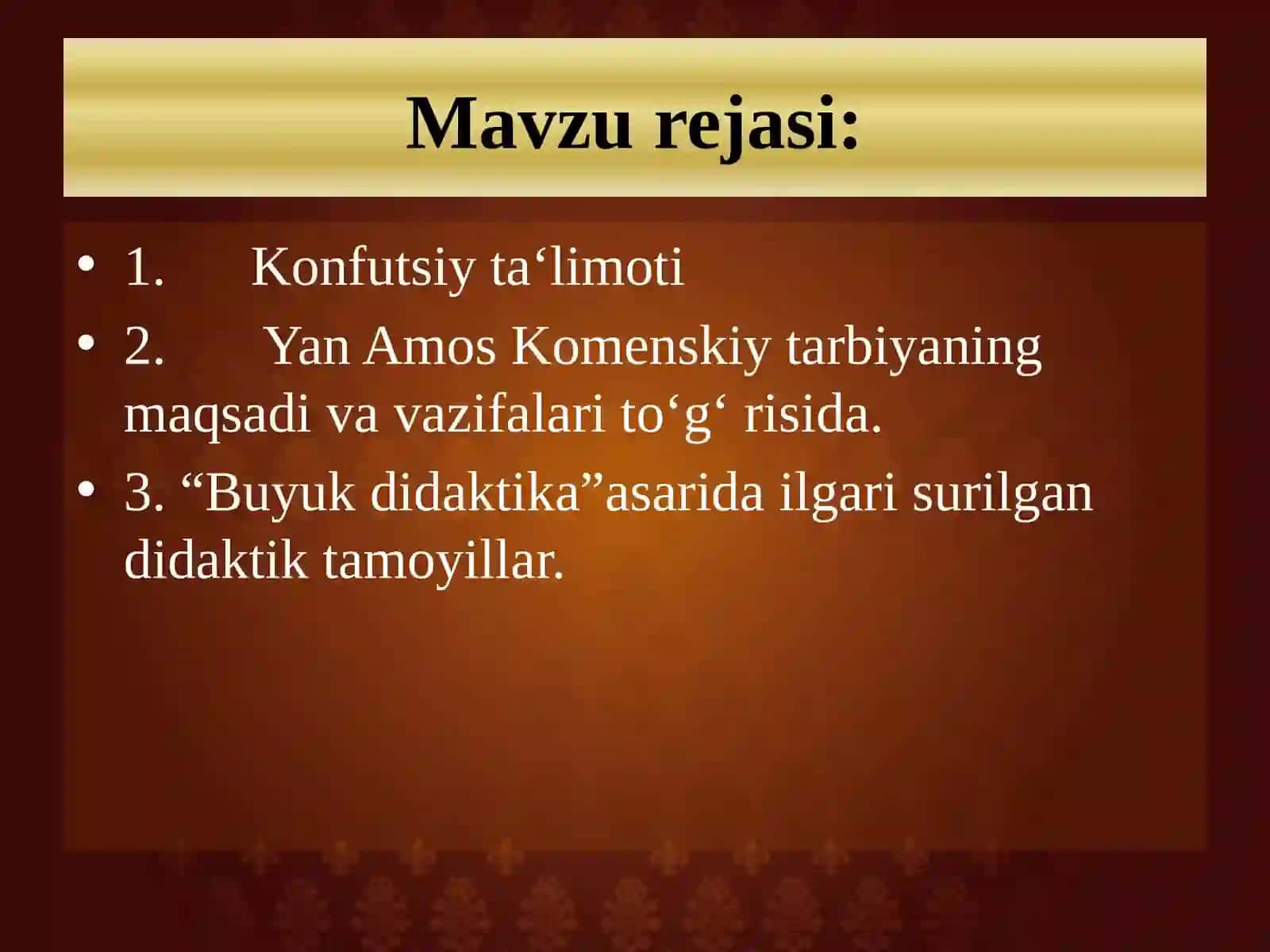 Yangi Renessans pedagogikasi. Yan Amos Komenskiyning pedagogik tizimi 2