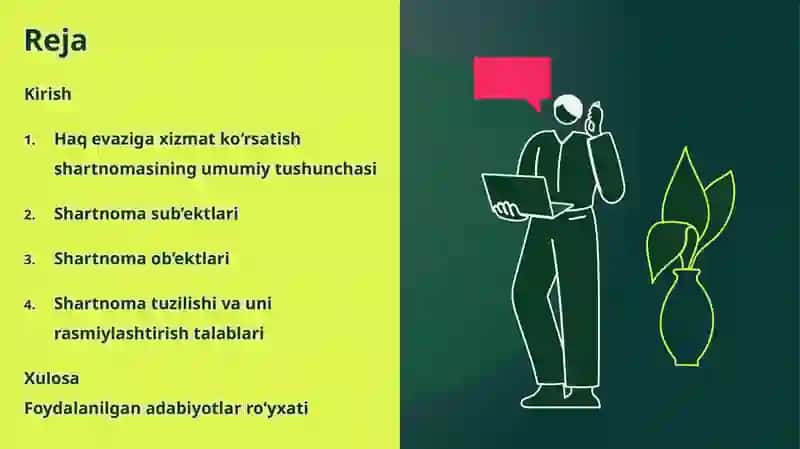 Haqevazi gaxizmat ko‘rsatish shartnomasi 2