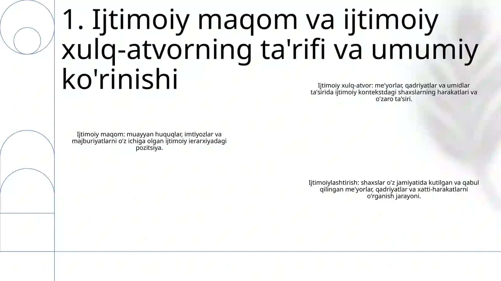 Shaxs Ijtimoiylashuvida Ijtimoiy Status Va Ijtimoiy Xulq-Atvorni O'Rni 2