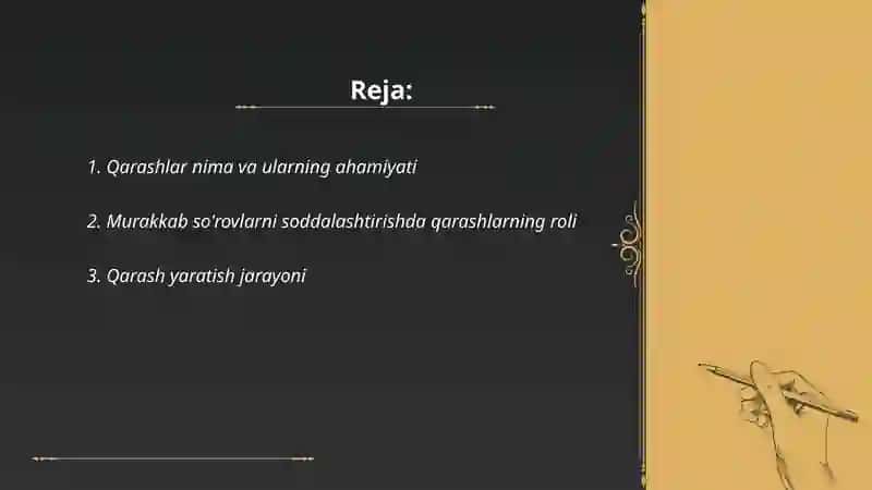 Qarashlar (Views) yaratish va qo'llash: Qarashlar yordamida murakkab so'rovlarni soddalashtirish, qarashlarni yaratish va boshqarish. 2