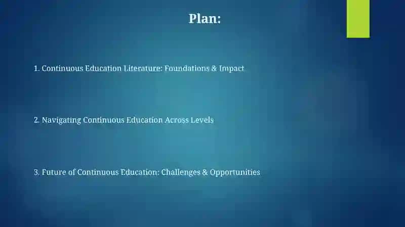 Continuous Education Literature 2